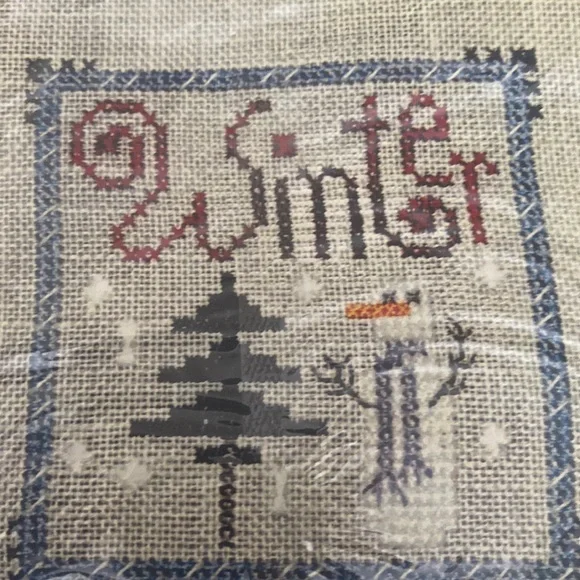 Winter snowman cross stitch kit. New. Sealed. - Picture 1 of 4